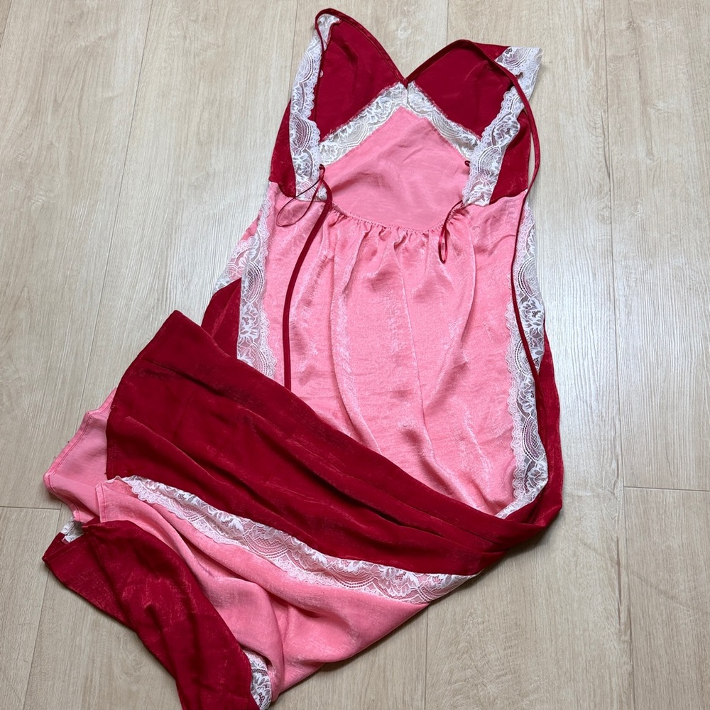 NEW FREE PEOPLE some kind of love maxi slips in sweetie pink, XL - Picture 6 of 8